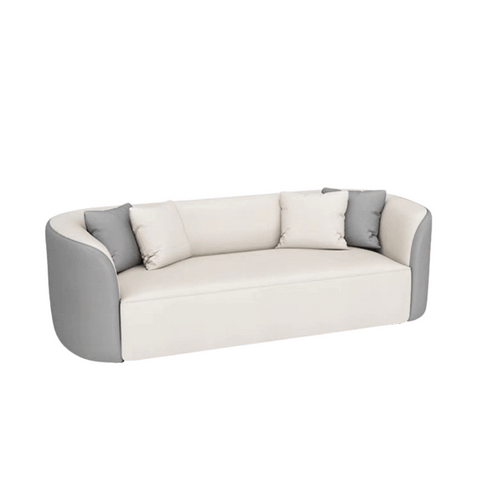 Oval Three Seater Modern Office Curved Lounge Sofa