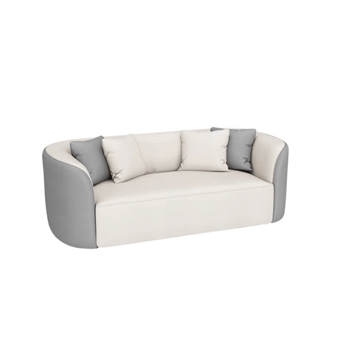 Oval Two Seater Modern Office Curved Lounge Sofa