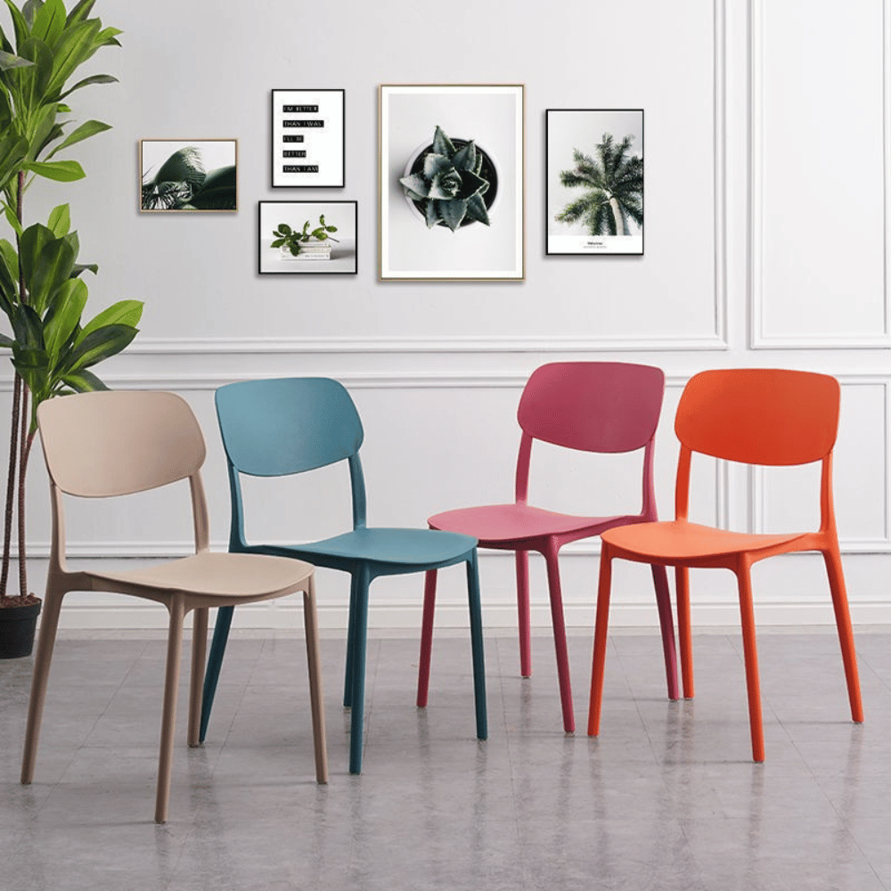 Ovella Modern Stackable Plastic Chair