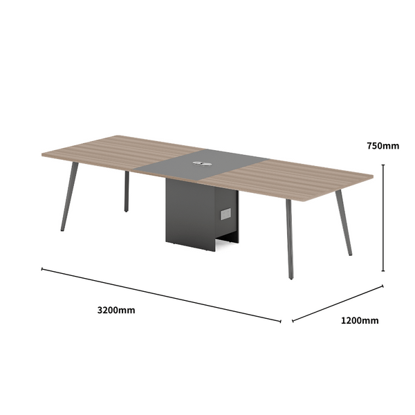 Pala-A Modern Simple Metal Frame Conference Meeting Table – Gavisco ...