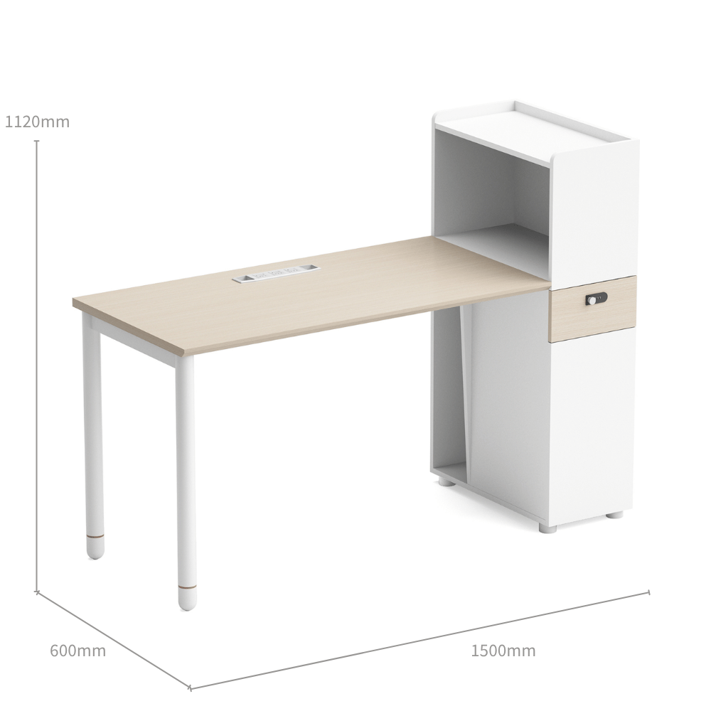 Pale-C Modern Office Workstation with Partition Cabinet