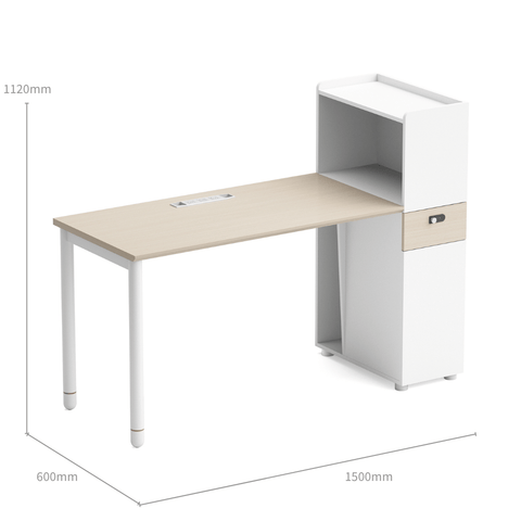 Pale-C Modern Office Workstation with Partition Cabinet