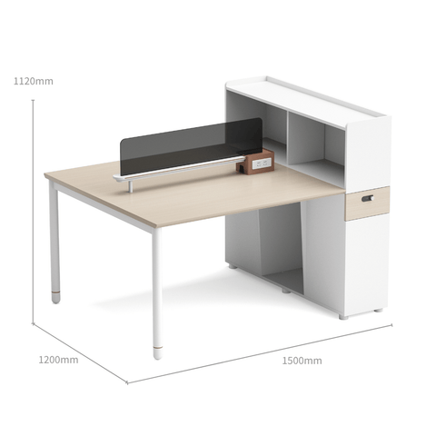 Pale-C Modern Office Workstation with Partition Cabinet