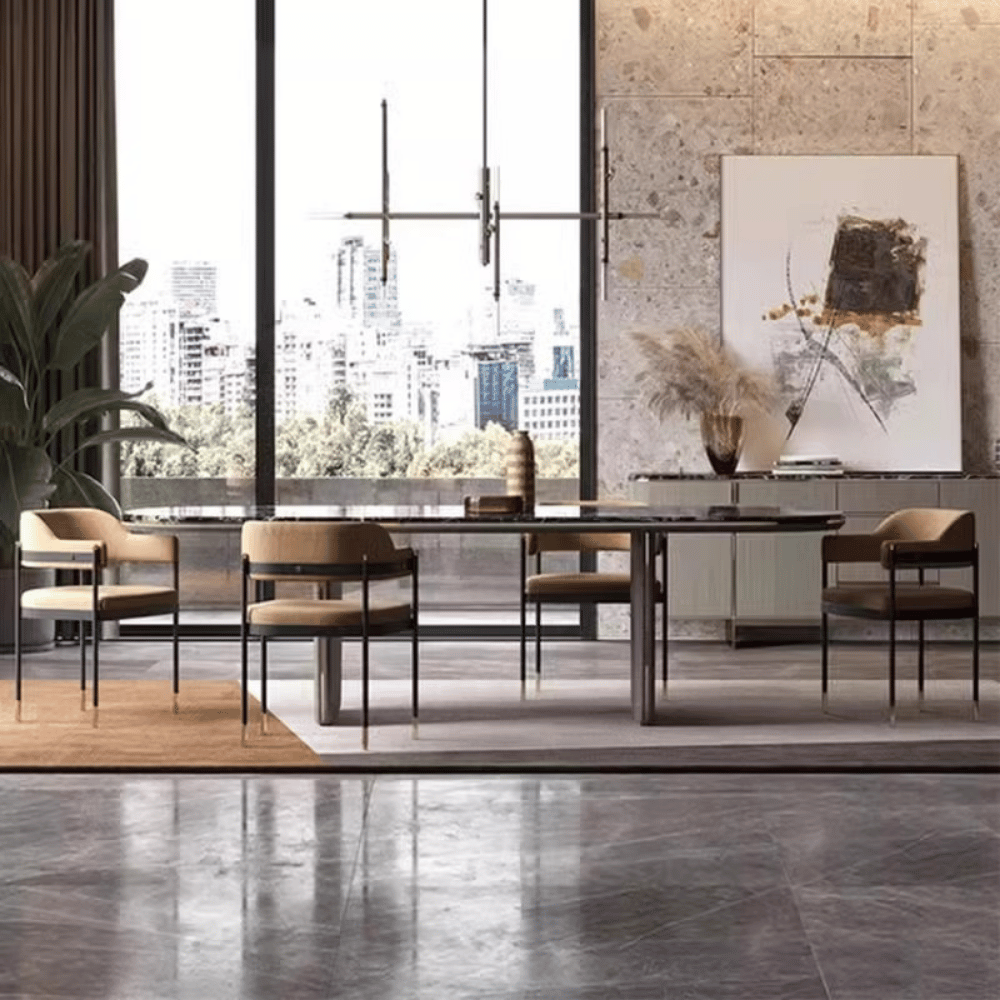 Pama Minimalist Slim Dining Room Side Chair