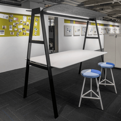 PEAK Metal Frame Collaborative Meeting Table