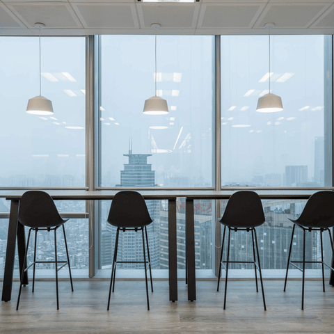 PEAK Metal Frame High Bar Conference Meeting Table