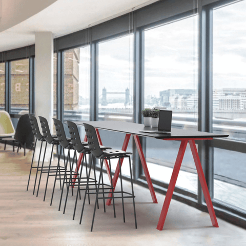 PEAK Metal Frame High Bar Conference Meeting Table