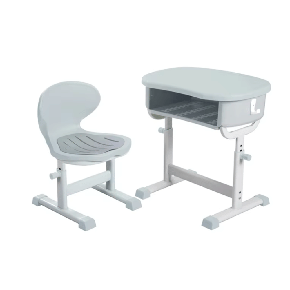 Pebble Kindergarten Student Round Desk and Chair Set
