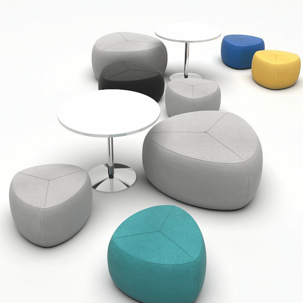 Pebble Modern Lounge Sofa Pouf Ottoman