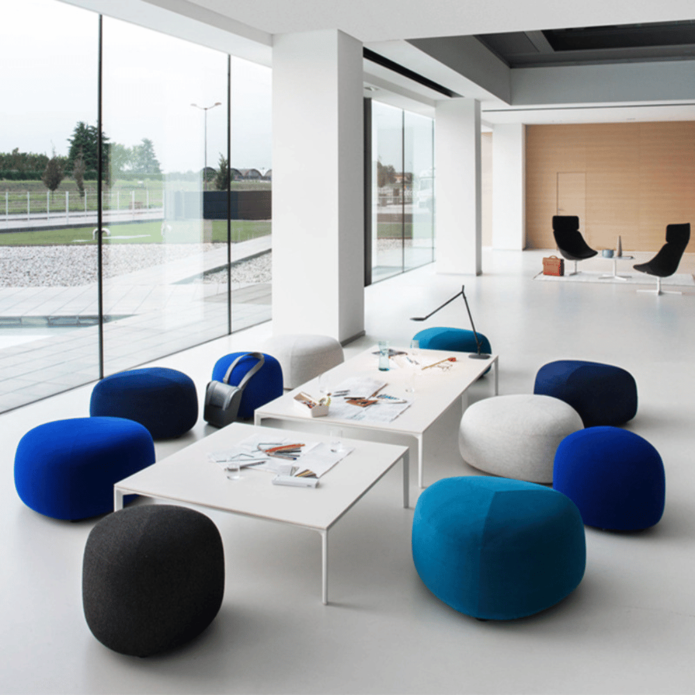 Pebble Modern Lounge Sofa Pouf Ottoman