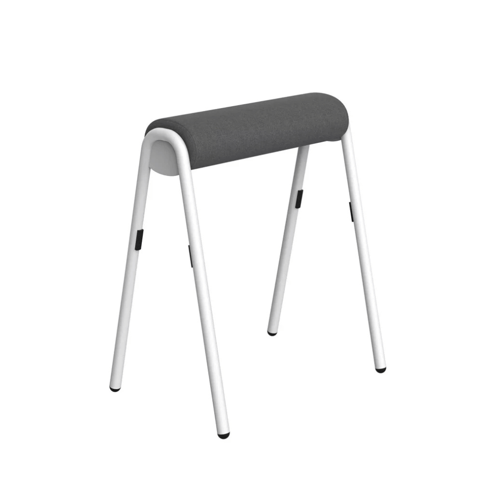 Perch Modern Fabric Office Stackable Leaning High Stool