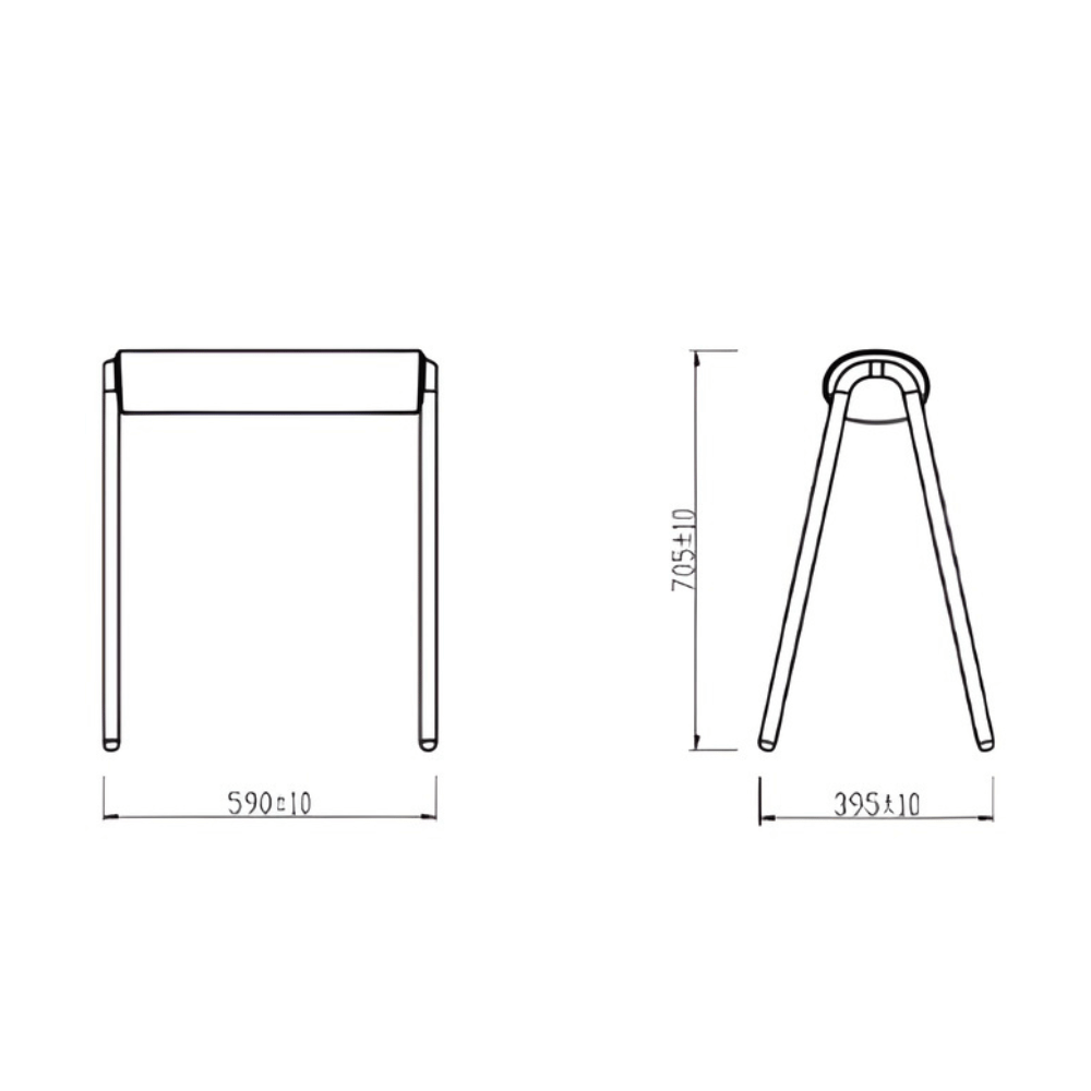 Perch Modern Fabric Office Stackable Leaning High Stool