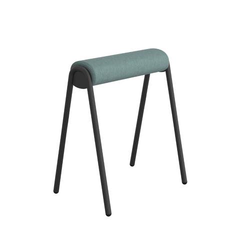 Perch Modern Fabric Office Stackable Leaning High Stool