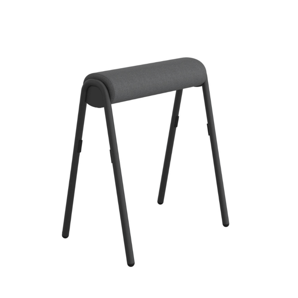 Perch Modern Fabric Office Stackable Leaning High Stool