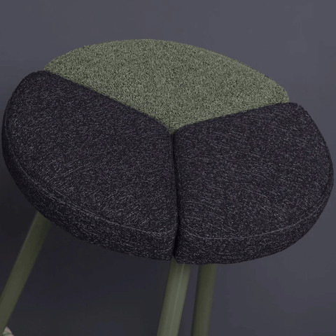 Petal Fabric High Barstool Chair