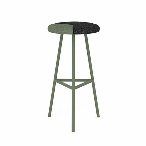 Petal Fabric High Barstool Chair