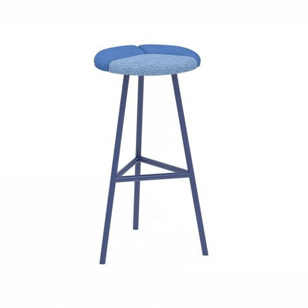 Petal Fabric High Barstool Chair