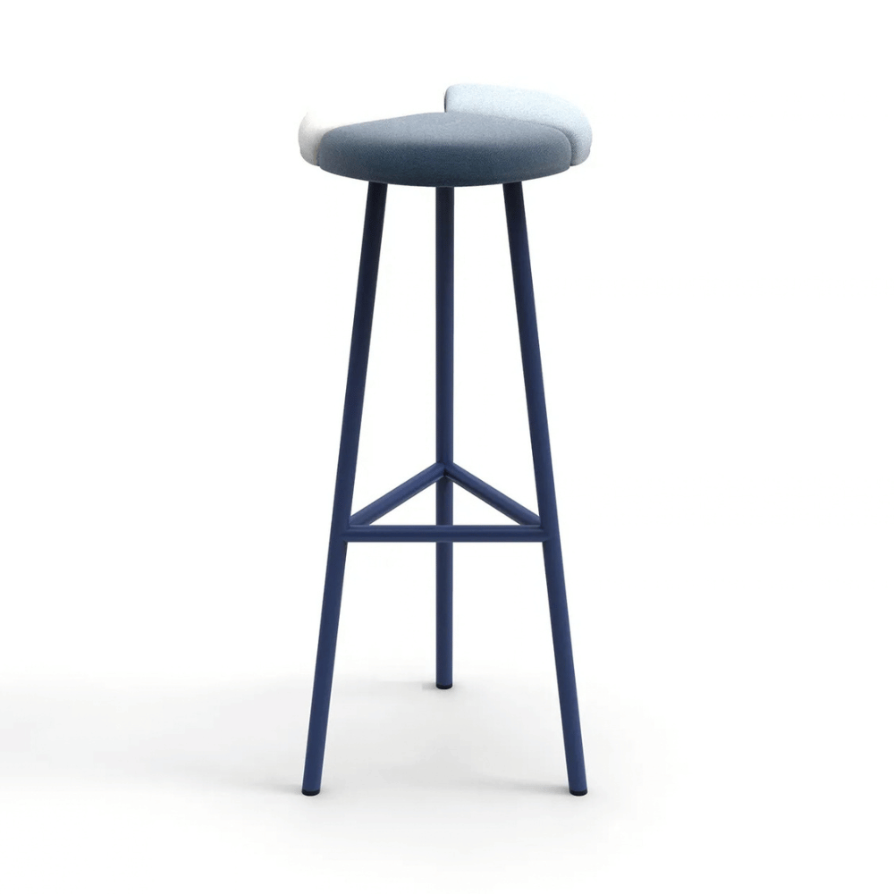 Petal Fabric High Barstool Chair