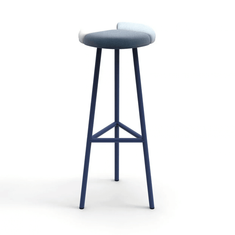 Petal Fabric High Barstool Chair