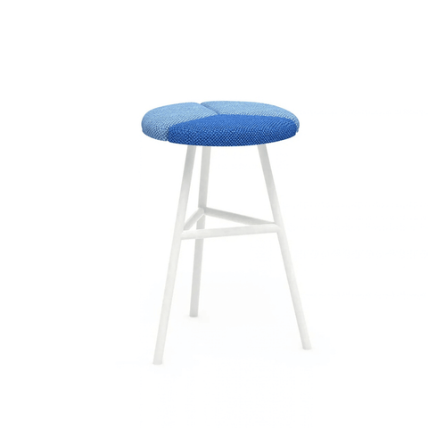 Petal Fabric High Barstool Chair