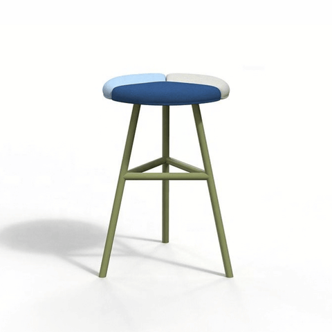 Petal Fabric High Barstool Chair