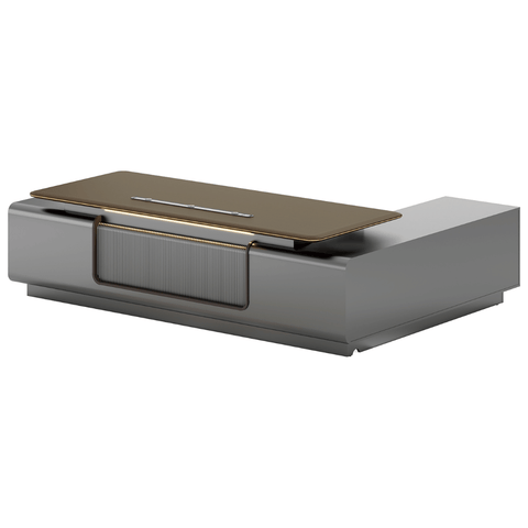 Phantom-A Grand Luxury Executive Desk with Side Return Cabinet