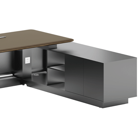 Phantom-A Grand Luxury Executive Desk with Side Return Cabinet