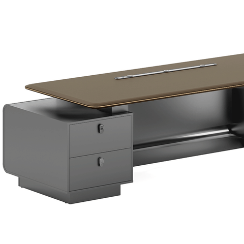 Phantom-A Grand Luxury Executive Desk with Side Return Cabinet