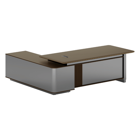 Phantom-B Grand Luxury Executive Desk with Side Return Cabinet