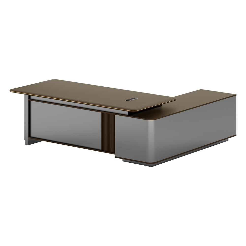 Phantom-B Grand Luxury Executive Desk with Side Return Cabinet