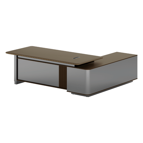 Phantom-B Grand Luxury Executive Desk with Side Return Cabinet