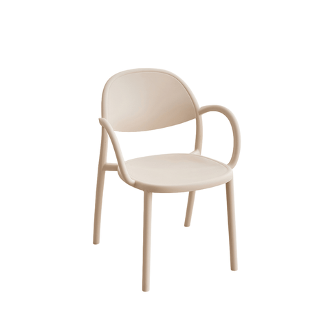 Phoebe Modern Curved Stackable Plastic Armchair
