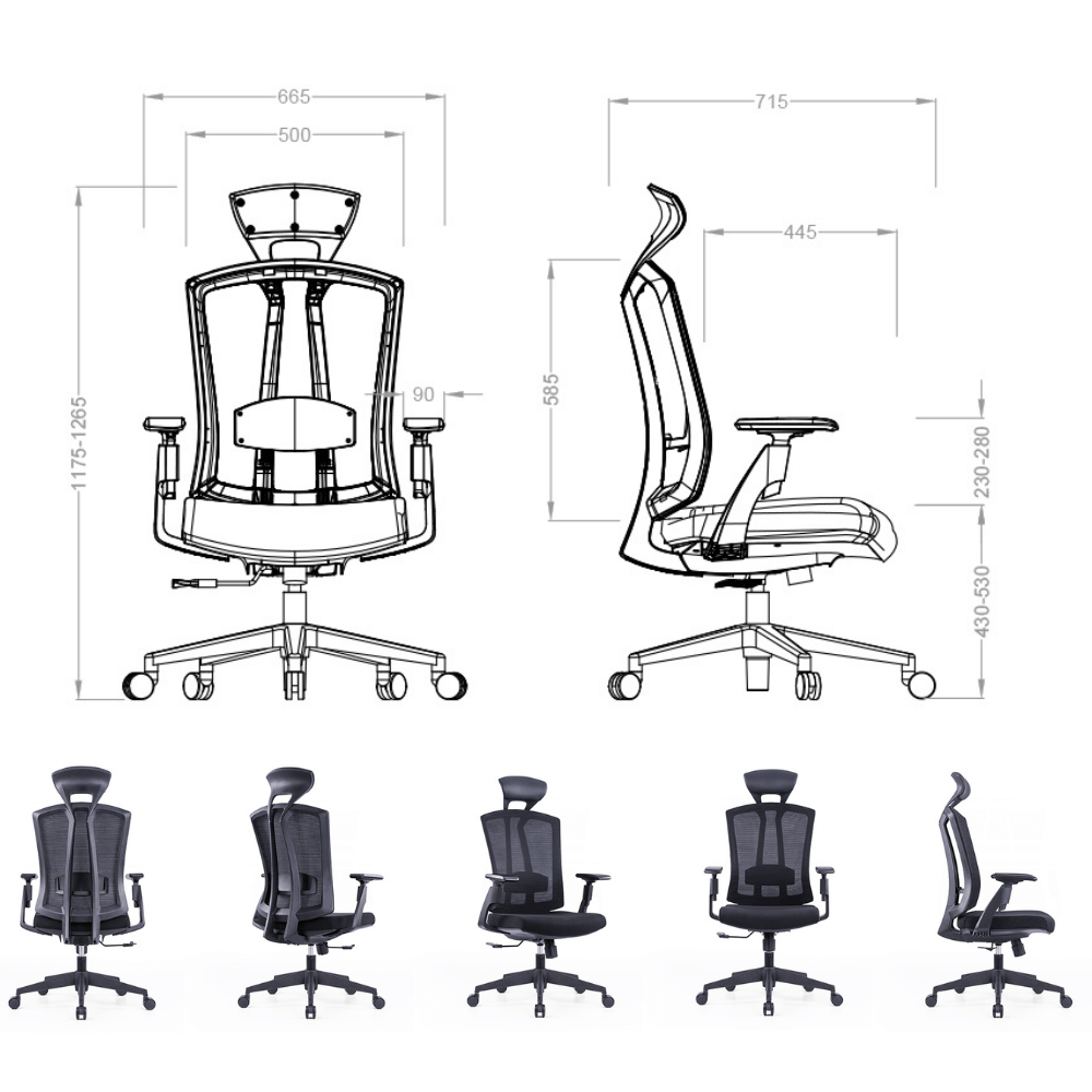Pillar High Back Advance Ergonomic Office Chair
