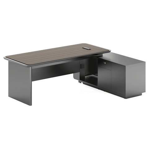 Pinnacle-C Modern Office Advance Executive Desk with Side Return Cabinet