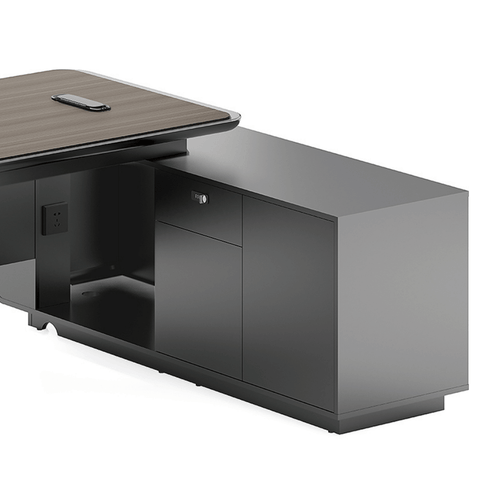 Pinnacle-C Modern Office Advance Executive Desk with Side Return Cabinet