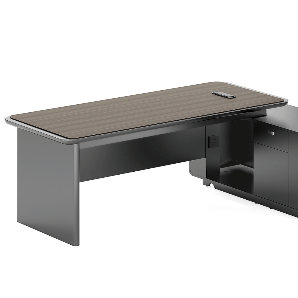 Pinnacle-C Modern Office Advance Executive Desk with Side Return Cabinet