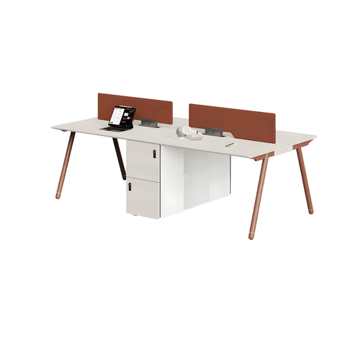 Pioneer-B Office Desk Workbench with Side Storage Cabinet - Gavisco Office Furniture