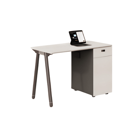 Pioneer-B Office Desk Workbench with Side Storage Cabinet - Gavisco Premium Office Furniture