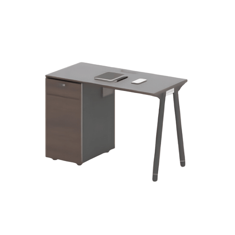 Pioneer-B Office Desk Workbench with Side Storage Cabinet - Gavisco Premium Office Furniture