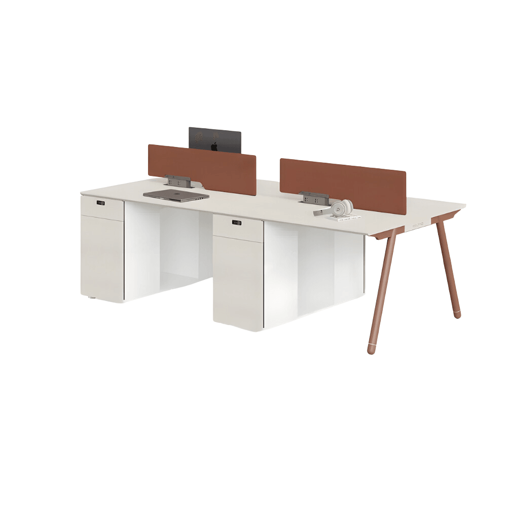 Pioneer-B Office Desk Workbench with Side Storage Cabinet - Gavisco Office Furniture