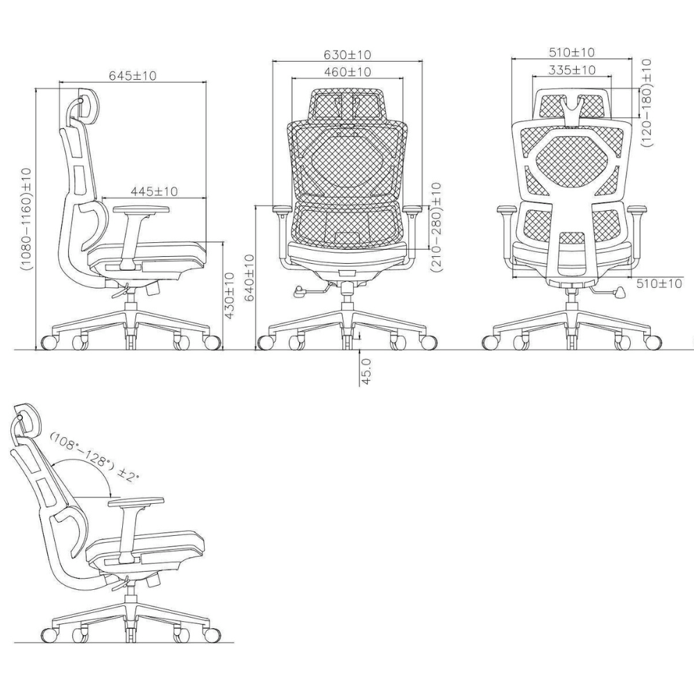 Pioneer High Back Ergonomic Office Chair
