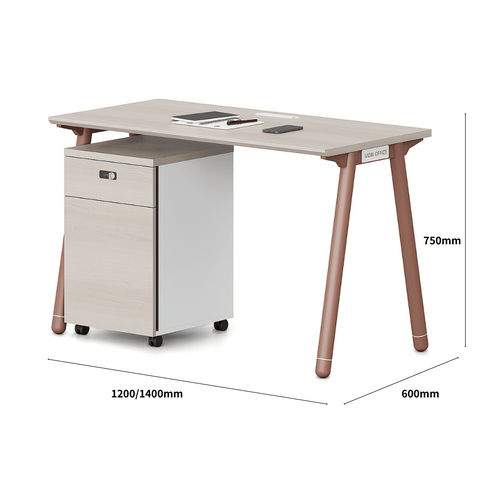 Pioneer2-A Metal Frame Office Desk Workstation with Mobile Pedestal