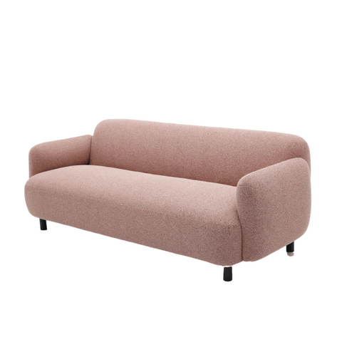 Piple Three Seater Modern Fabric Puffy Lounge Sofa