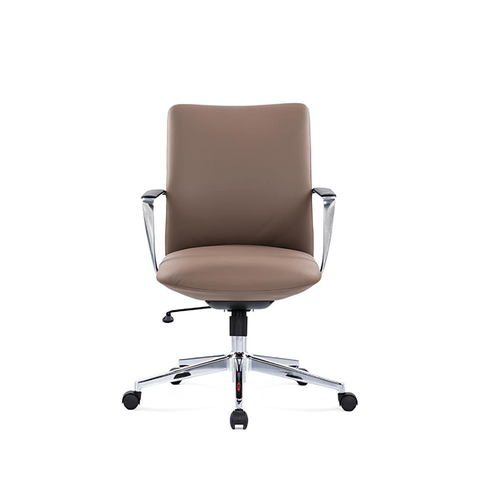 Pieces-M Mid Back Genuine Leather Executive Chair - Gavisco Office Furniture