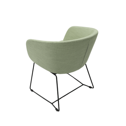 Pitch Minimalist Modern Sled Base Office Lounge Armchair - Gavisco Office Furniture