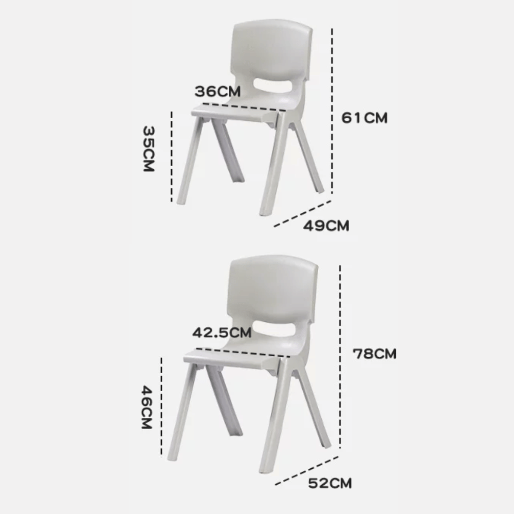 Pixel School Plastic Stackable Chair