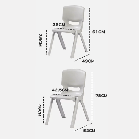 Pixel School Plastic Stackable Chair