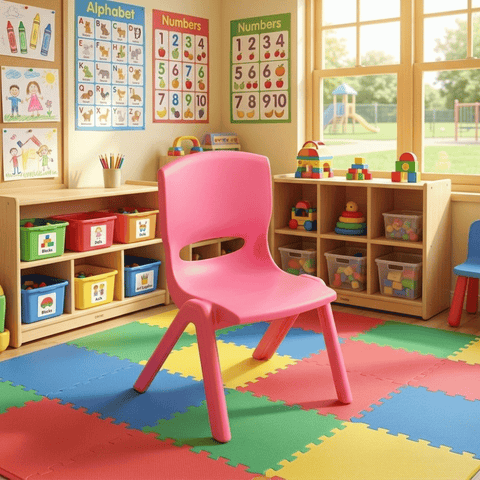 Pixel School Plastic Stackable Chair