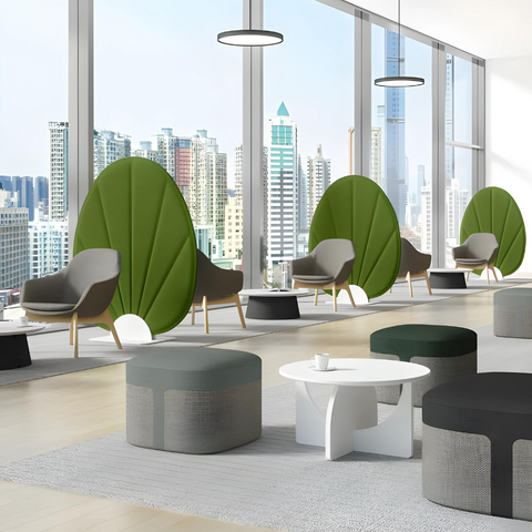 Plank Modern Office Round Tall Coffee Side Table - Gavisco Premium Office Furniture