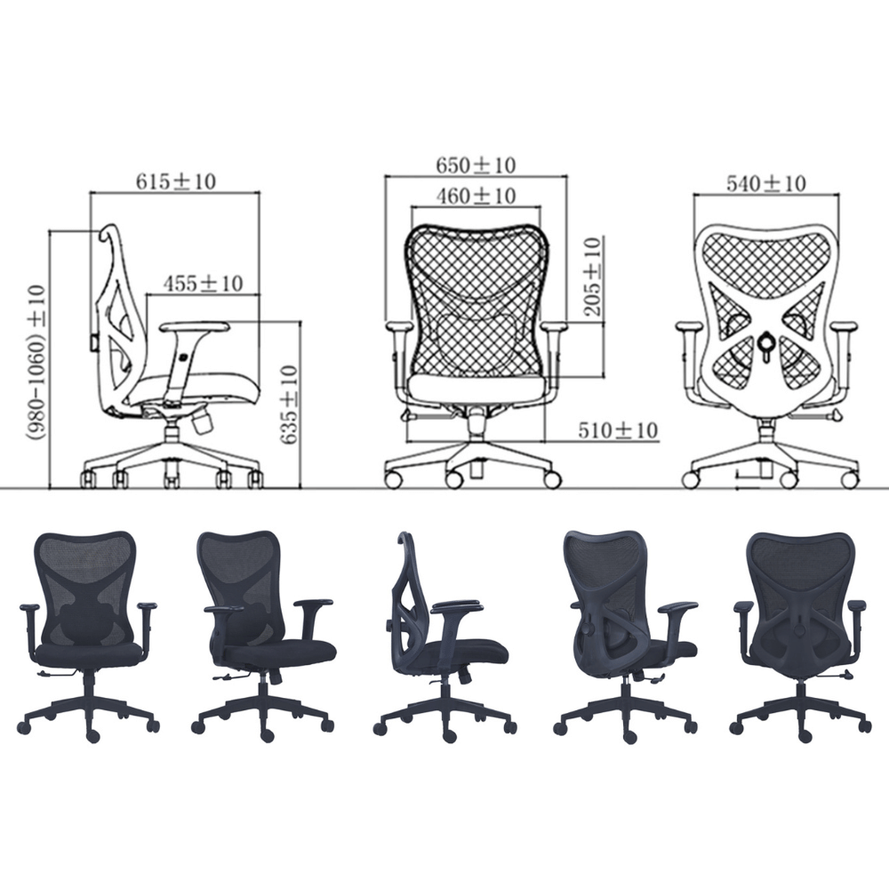 Pop-M Mid Back Ergonomic Office Chair
